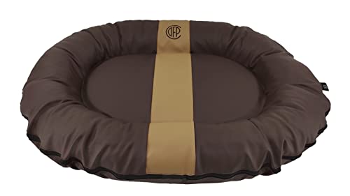 CAZO Oslo Hundebett Oval Schlauchboot für Hund oder Katze 120 x 90 x 16 cm, Größe L, Farbe braun, L2023/D von CAZO Design For Pets