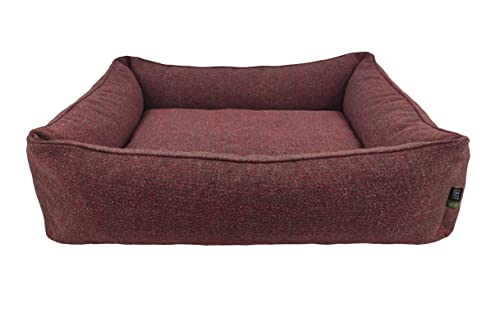 EKO Hundebett CAZO Katzen-Luna 100 x 85 x 25 cm, Innenmaß 65 x 48 cm, Größe L, Farbe Rot, LUR04/C von CAZO Design For Pets