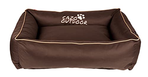 Wasserdicht Hundebett CAZO Outdoor 140x120cm, Größe XXL, Farbe braun, L1702/E von CAZO Design For Pets