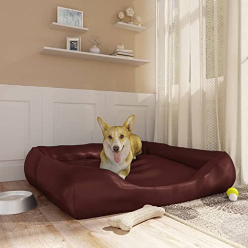 CBLDF Hundebett braun 120x100x27cm Kunstleder von CBLDF