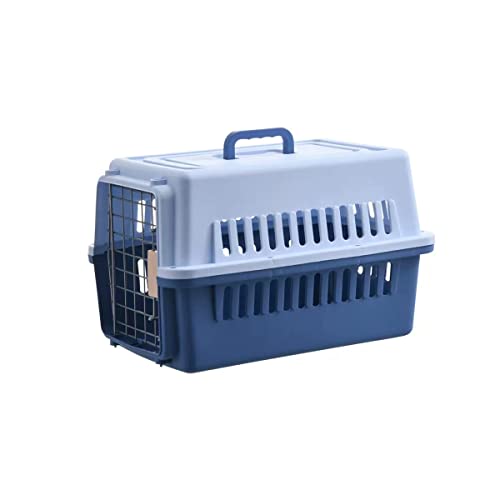 Haustier, Doppeltür, Haustier-Flugbox, Haustier-Tragetasche, Flugreisen, for Katzen und kleine Hunde, Tragkraft 132,3 lbs, Blau/2650 von CBPNEISEK