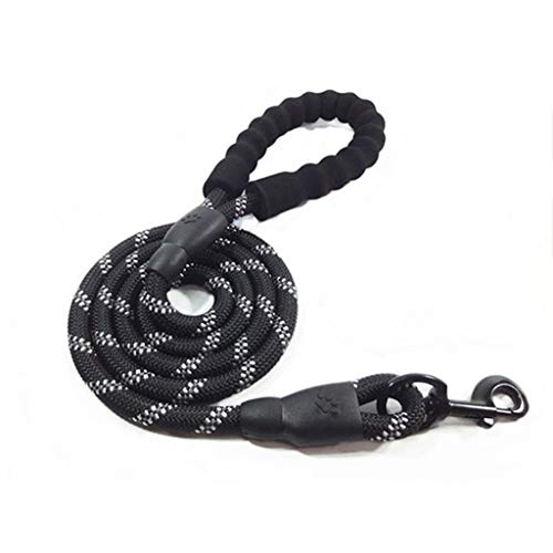 Pet Leash Reflektierende Starke Hundeleine 1,5 m lang mit bequemem, gepolstertem Griff, strapazierfähiges Training, langlebige Nylonseilleinen einfach und bequem ( Color : C ) von CCBUY