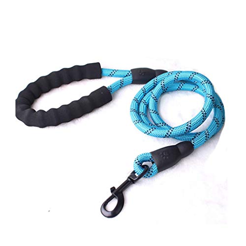 Pet Leash Reflektierende Starke Hundeleine 1,5 m lang mit bequemem, gepolstertem Griff, strapazierfähiges Training, langlebige Nylonseilleinen einfach und bequem (Color : B) von CCBUY