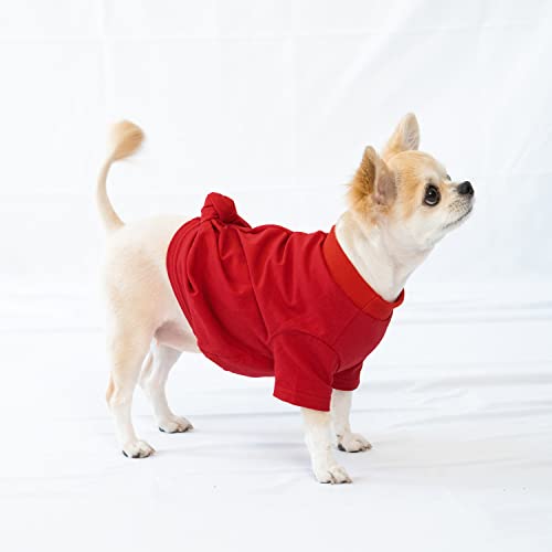 CCOCCADOG Helle und lebendige Farben der Grundfarbe, aber einzigartiges verdrehtes Hunde-T-Shirt, rot, 2XL, Haustierbekleidung, Sweatshirt, Sommer, Herbst und Winter. von CCOCCADOG