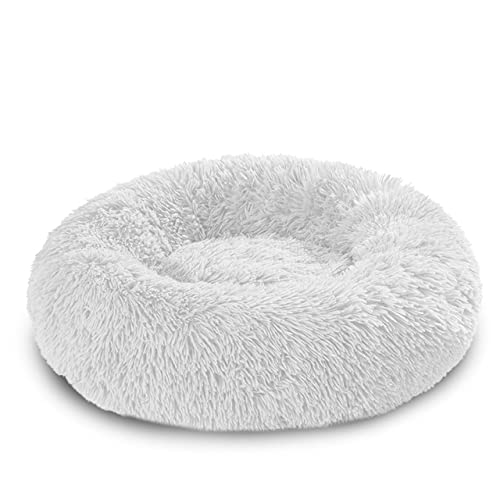 King Hundebett Sofa Korb Hundebetten Spaß Waschbar Abnehmbare Hundehütte Lange Luxe Plüsch Outdoor Großes Haustier Katze Hundebett Warme Matte Sofa-Weiß,L-70CM,Polen von CCXGRFT