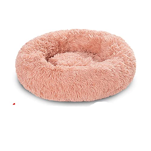 König Hundebett Sofa Korb Hundebetten Spaß Waschbar Abnehmbare Hundehütte Lange Luxe Plüsch Outdoor Großes Haustier Katze Hundebett Warme Matte Sofa-Fee Rosa-Decke,S-50CM,China von CCXGRFT