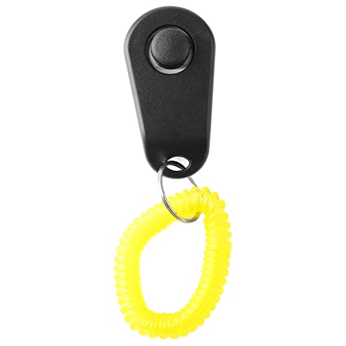 CCYLEZ Pet Training Clicker, Leichter Hundetraining Clicker mit Handschlaufe, Positiver Verhaltensverstärker für Haustiere, für Katzen Welpen Vögel Pferde (Schwarz) von CCYLEZ