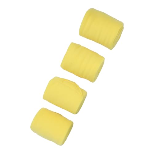 CCYLEZ Pferdebeinbandage, Leicht zu Reinigen, Verstellbar, 4 Stück, Bequeme Passform, Weiche Fleece-Pferdebeinbandage für das Training (Yellow) von CCYLEZ