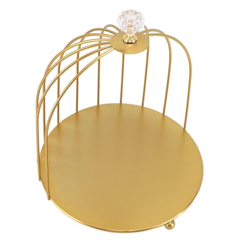 Vogelkäfig-Kosmetik-Präsentationsregal, Gold, Multifunktionales Vogelkäfig-Make-up-Organizer-Regal für Badezimmer (einzelne Schicht) von CCYLEZ