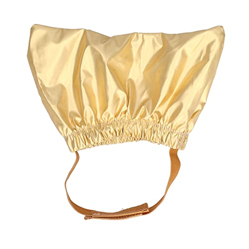 Haustier-Duschhaube, Wasserdichtes, Verstellbares Haustier-Badeohr, Atmungsaktive Anti-Ohr-Haustier-Duschmütze für Kätzchen, Welpen, Kleine Haustiere (Gold) von CDQL