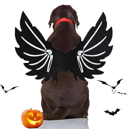 CEASELESLY Fledermaus kostüm,Halloween Hund Kostüm,Hund Bat Wings Kostüm,Haustier Fledermaus Kostüm Niedlich Halloween Kostüm für Haustiere Cosplay-Kostüm für Mittleren Hund für Partys von CEASELESLY