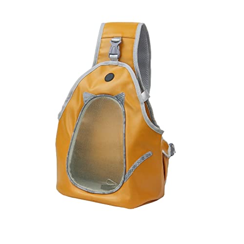 Tragetuch Hund,Hundetragetasche Haustiere Slingträger Pu. Tasche Atmungsaktive Katze Haustiere Brust Rucksack Outdoor Walking Haustiere Welpen Hund Schulter Sling Tasche for kleine Hundekatze (Color von CEFPOD