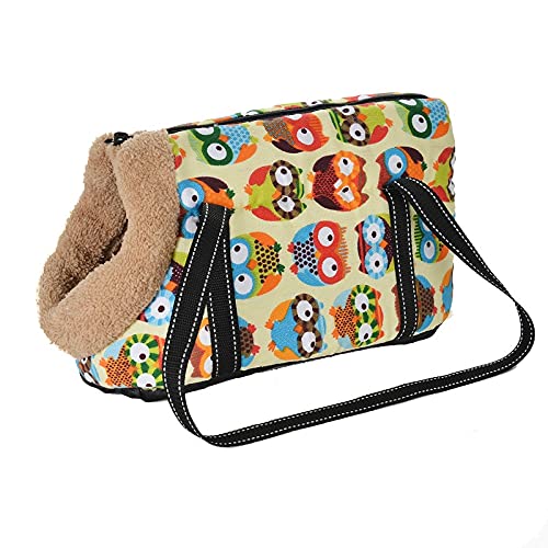 Tragetuch Hund,Hundetragetasche Haustierträger for kleine Hunde Gemütliche weiche Welpen Katze Hund Taschen Rucksack Outdoor Reise Haustier Sling Bag Chihuahua Pug Pet Supplies (Color : 3, Size : Sm von CEFPOD