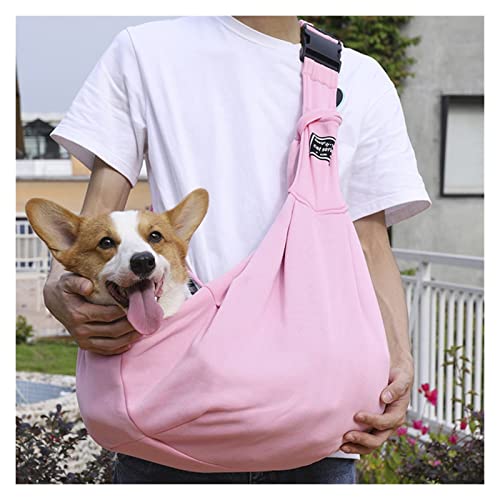 Tragetuch Hund,Hundetragetasche Pet Welpen-Träger im Freien Reise Hund Umhängetasche Mesh Oxford Einzelkomfort Sling Umhängetasche Handtasche Beutel (Color : Pet Backpack 2) von CEFPOD