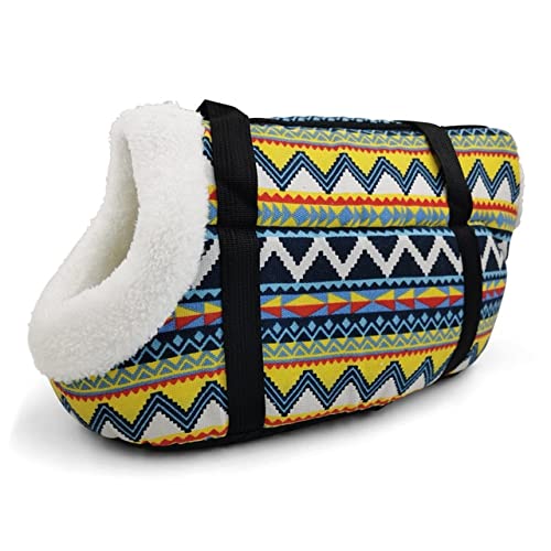 Tragetuch Hund,Hundetragetasche Reise Hundeträgerbeutel Pet Carrier for Hunde Katzen Pet Sling Tasche Weiche Welpen Katze Hund Umhängetaschen Chihuahua Mops Kleine Hundetasche S/L (Color : 4 with f von CEFPOD