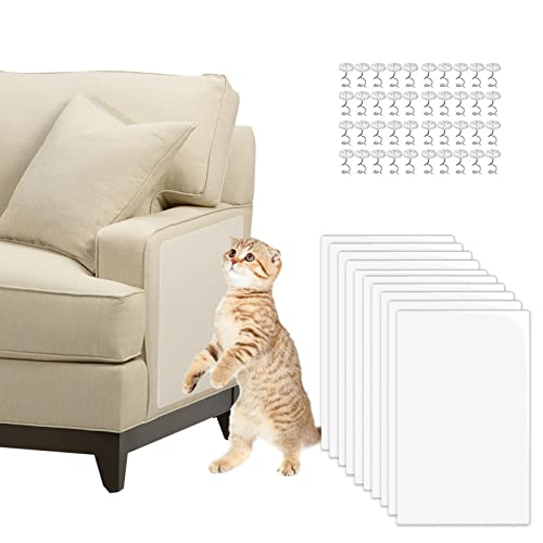 10pcs Kratzschutz Katze Sofa, Anti Katze Kratzschutz für Sofa, Kratz Möbelschutz, Tür Kratzschutz, Möbel Kratzschutz Protector, Möbelschutz Möbel, Couch Schutz, Doppelseitig Kratzpads von CEIEVER