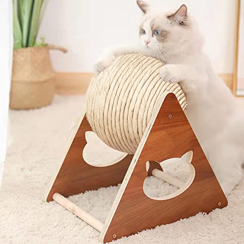 CEIEVER Katzenspielzeug Ball Sisal, Kratzspielzeug Katze,Kratzbaum für Katzen Für Kätzchen Lustige Katze Spielzeug,Trainingsgerät kratzkugel für Katzen (22 * 22 * 16) von CEIEVER