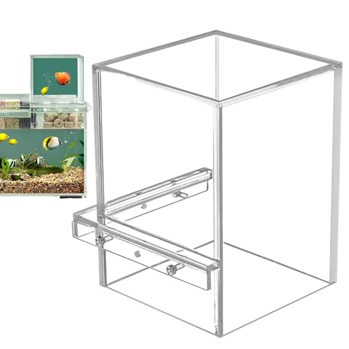 1/2 modernes Aquarium, kleines, transparentes Aquarium, leichtes Acryl, umgekehrt, über dem Wasser, Aquarien und Fischschalen für Aquarien, Wasserstandspflege von CENMOO