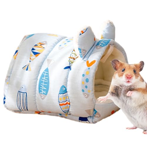 CENMOO Hamsterschlafnest, warmes Hamsternest für Haustiere, Schlafhöhle, Hamsterhöhle, weiche Baumwolle, Hamsterbett, für Rennmäuse, Papageien, Igel von CENMOO