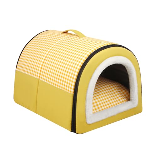 Katzenbett, Katzenbett groß mit Wasserprof, wasserdichtes Katzenbett Cave Comfort, Haustierbett Cave Mini-Wattepolsterung, Katzenbett für warmen Schlaf, Entspannungsbett, wasserdichtes Bett, komfortab von CENMOO