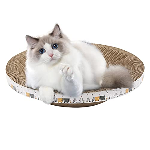 Katzenkratzmatte | Hochdichter schüsselförmiger Katzenkratzer aus Karton für Katzenkratzer, Indoor-Kratzbaum für Indoor-Katzen zum Schlafen Cenmoo von CENMOO