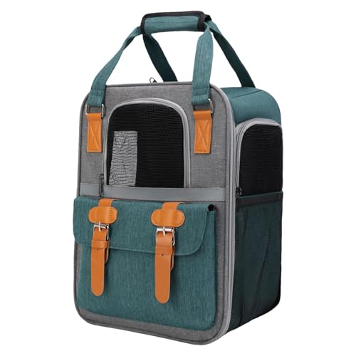 Katzenrucksack, faltbar, Haustiertasche, tragbare Katzentasche, belüfteter Haustier-Rucksack, Katzen-Reiserucksack, Design Reise Outdoor, Katzenrucksack, Tasche für Spaziergänge, Camping, Radfahren von CENMOO