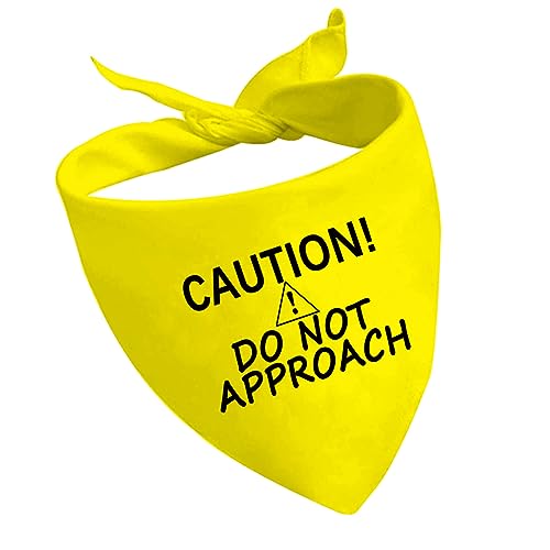 1 Stück Caution Dot Not Approach Nervous Hund Bandana Schüchtern Rettung Hund Bandana Nervös Schüchtern Hund Geschenk (Dot Not Approach D2) von CENWA