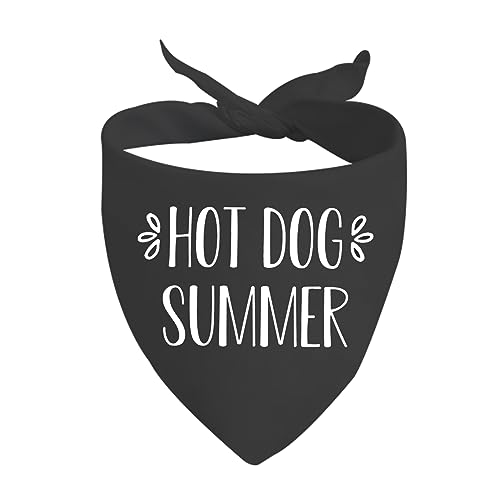 1 Stück Hot Dog Sommer Bandana Hund Bandana Haustier Bandana Hund Geschenk für Hundeliebhaber Geschenk für Hund Mama (Hund Sommer D EU) von CENWA