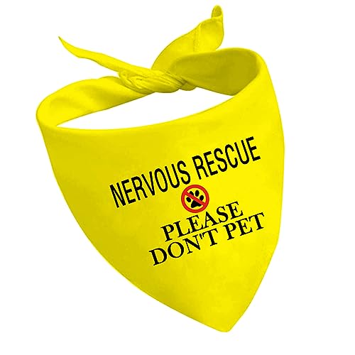 1 x Nervous Rescue Please Don't Pet Hunde-Halstuch, nervöse Rettung, Hunde-Halstuch, nervöse Hundeausrüstung (bitte nicht Pet D2) von CENWA