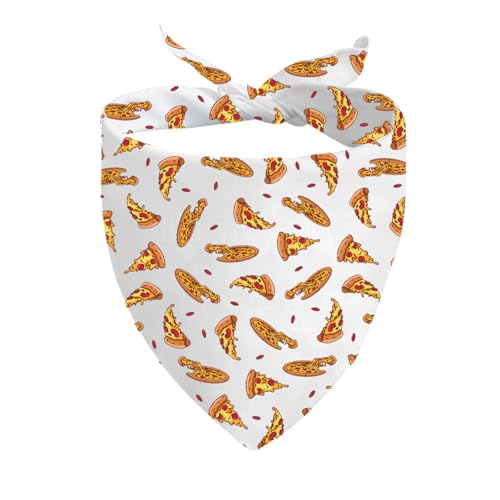 CENWA 1 Stück Pizza Hund Bandana Pizza Party Geschenk Junk Food Pizza Thema Hund Geschenk (Pizza D) von CENWA