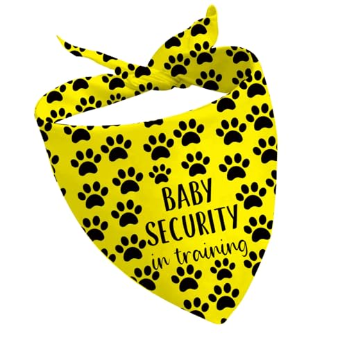 CENWA 1 x Sicherheits-Hundehalstuch, Baby-Sicherheitstuch, Hundehalstuch, Schwangerschaftsankündigung, Hunde-Bandana (Sicherheitstraining UK) von CENWA