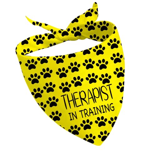 CENWA 1 x Therapie-Hundehalstuch, professionelle Therapie, Hundehalstuch, Arbeitshund (Therapeut in Ausbildung UK) von CENWA