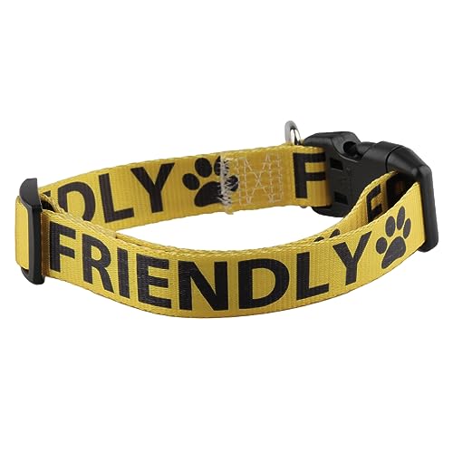 CENWA Friendly Dog Working Dog Collar Rescue Dogs Collar Anxious Dogs Gift (Friendly) von CENWA