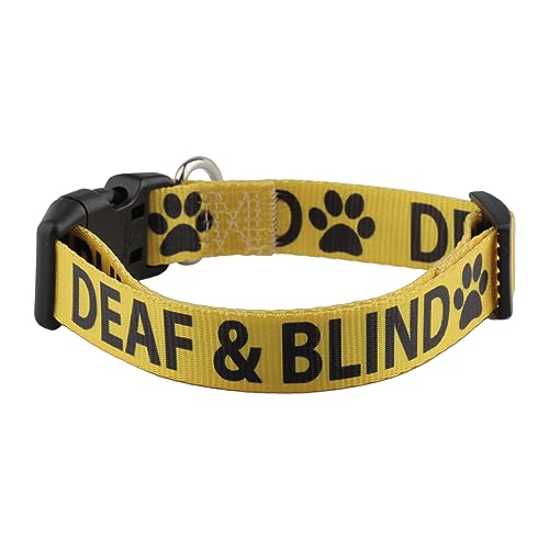 Hundehalsband für gehörlose und blinde Hunde, verstellbares Hundehalsband (Gehör- und Blindhalsband) von CENWA