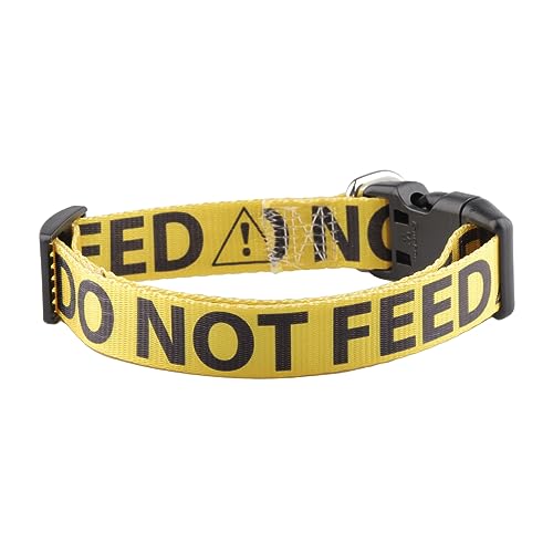 Do Not Feed Hundehalsband Gelb Caution Hundehalsband Dog Alert Special Needs Hund (Halsband nicht füttern) von CENWA