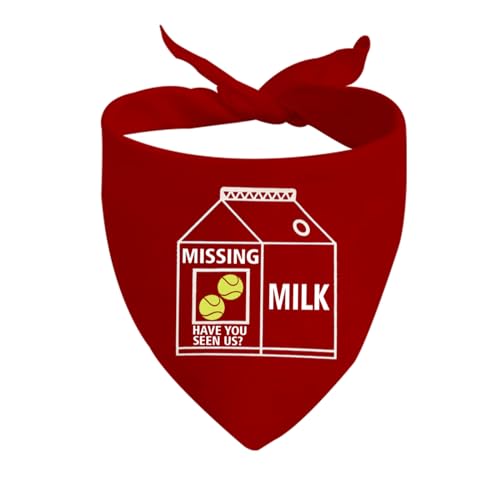 Hundehalstuch mit Milchkarton-Motiv, Motiv: Missing Milk Have you Seen My Balls, Hundehalstuch, Motiv: Missing Milk D EU von CENWA