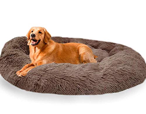 CENY Plüsch-Hundebett, waschbar, für kleine, mittelgroße und große Hunde, warm, beruhigendes Sofa, weiches Kissen von CENY