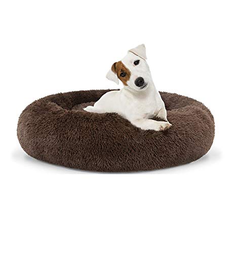 Hundebett, waschbar, mit wasserdichter Unterseite, flauschiges Nest, warm, weiches Kissen, Donut, Kuschelbett, Katze, Welpen, Sofa von CENY