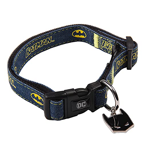 CERDÁ LIFE'S LITTLE MOMENTS - Batman Hundehalsband Mittelgroße Hunde | Batman DC Comics Halsband Mittelgroße Hunde Offizieller Lizenz, S-M von CERDÁ LIFE'S LITTLE MOMENTS