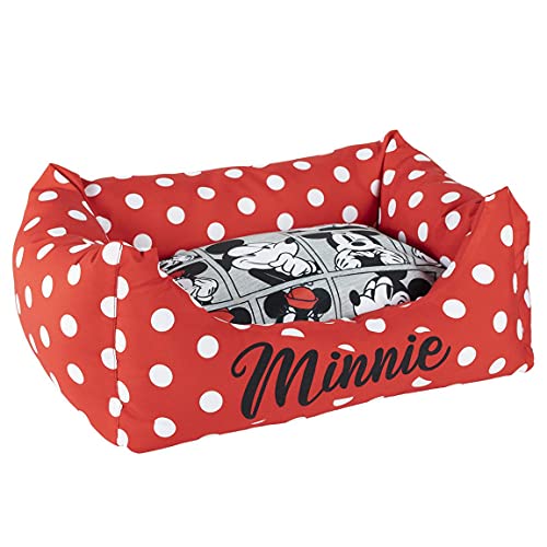 CERDÁ LIFE'S LITTLE MOMENTS - for Fan Pets Minnie Mouse Hundebett mit Kissen - Offizielle Disney Lizenz Mehrfarbig Einzelgröße von CERDÁ LIFE'S LITTLE MOMENTS