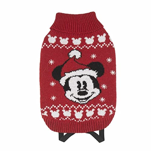 Cerdá - ForFanPets Hunde Zubehör | Mickey Mouse Hundepullover mit Weihnachtsdesign - Offizielle Disney Lizenz von CERDÁ LIFE'S LITTLE MOMENTS