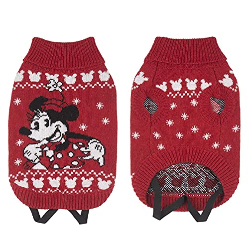 Cerdá - ForFanPets Hunde Zubehör | Minnie Mouse Hundepullover mit Weihnachtsdesign - Offizielle Disney Lizenz von CERDÁ LIFE'S LITTLE MOMENTS