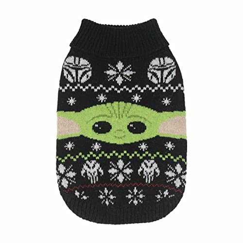 Cerdá - ForFanPets Hunde Zubehör | The Mandalorian Hundepullover mit Weihnachtsdesign - Offizielle Star Wars Lizenz von CERDÁ LIFE'S LITTLE MOMENTS