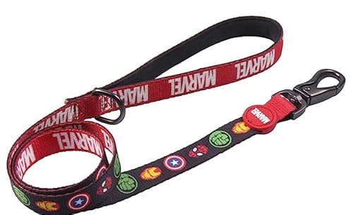 Cerdá - for Fan Pets - Hochwertiger Wendegurt mit Marvel Motiven Bedruckt | Aus 100% Polyester hergestellt, Beständiger Stoff und Kleine Anhänger aus Metall - Offiziell Lizenziert von Marvel von CERDÁ LIFE'S LITTLE MOMENTS