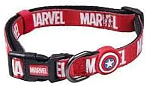 Cerdá - for Fan Pets - Hochwertiges Hundehalsband mit Marvel Motiven Bedruckt | Aus 100% Polyester hergestellt, Beständiger Stoff und Kleine Anhänger aus Metall - Offiziell Lizenziert von Marvel von CERDÁ LIFE'S LITTLE MOMENTS