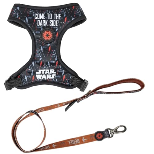 Set aus Leine und wendbarem Hundegeschirr – Star Wars – Größe XS/S – Innen atmungsaktiv und bequem – Doppellagiges Nylon – Originalprodukt von CERDÁ LIFE'S LITTLE MOMENTS