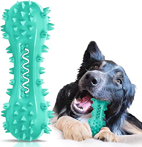 CERISURIO Zahnbürste Hund Kauspielzeug, Stick Bone für Hunde Zahnreinigung, Zahnbürsten, Zahnkauspielzeug, Zahnpflege für kleine, mittelgroße und große Hunde (blau) von CERISURIO