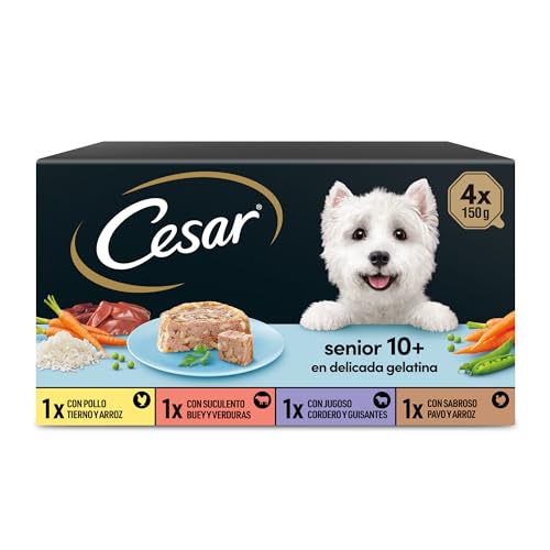 CESAR Multipack Terrine pour chien senior - 4 x 150 g von César