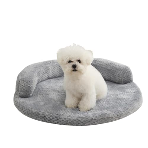 CEWROM Hundebett Kleine Hunde, Katzenbett Flauschig, Katzenkissen Hundekissen Waschbar, Winter Warme Weiche Katzen Bett, Hundebett Rund Katzenkörbchen Durchmesser 60 cm von CEWROM