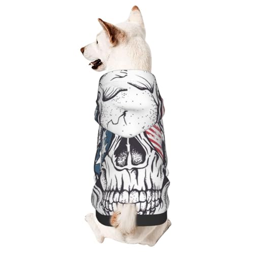 Hunde-Kapuzenpullover mit Totenkopf und Sonnenbrille, Hundekleidung für Welpen, Kätzchen, kleine, mittelgroße Hunde, Katzen Hunde-Kapuzenpullover mit Totenkopf und Sonnenbrille, Hundekleidung für Welpen, Kätzchen, kleine, mittelgroße Hunde, Katzen von CFAN